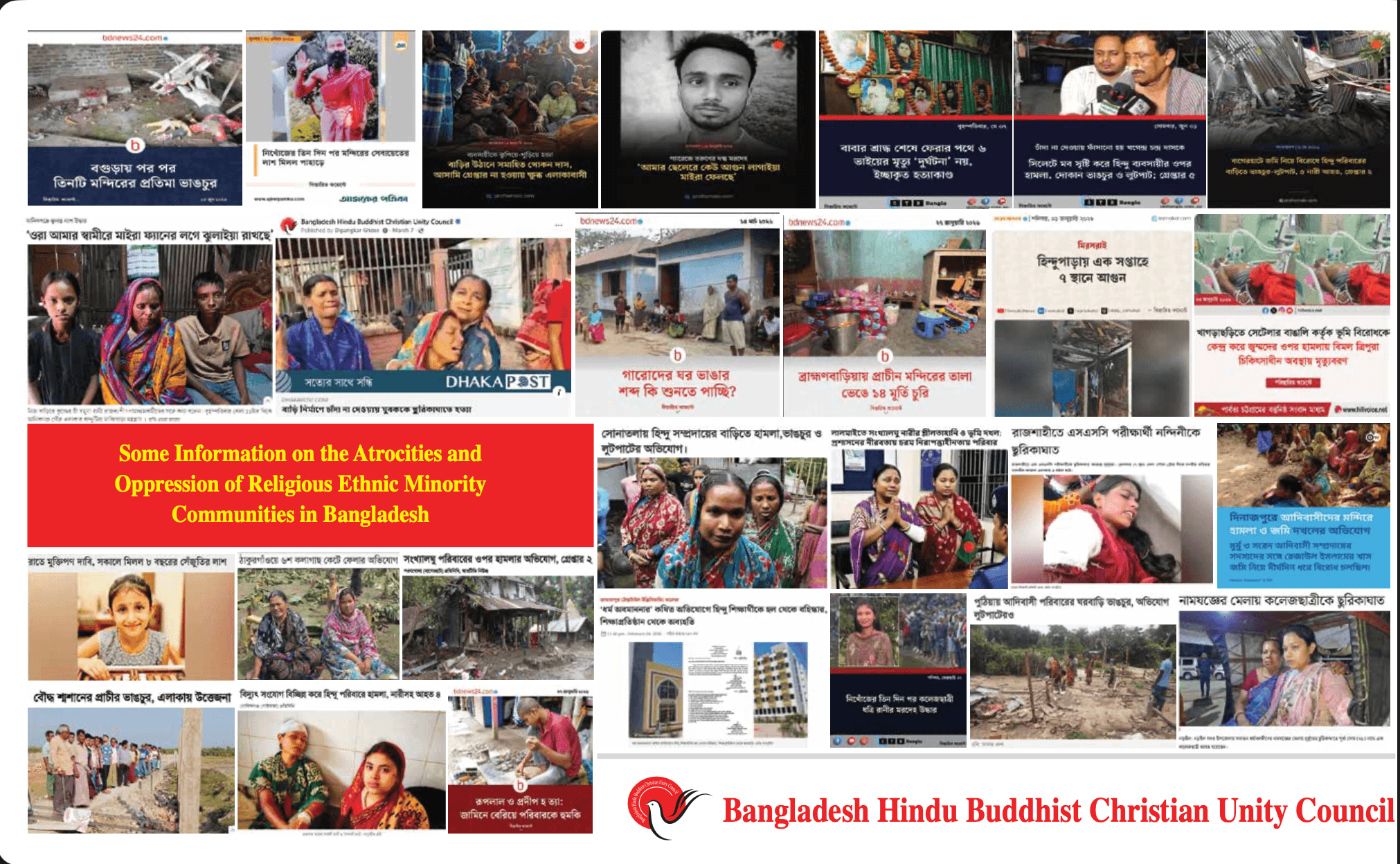 Report on Communal Atrocities committed upon the Religious - Ethnic Minorities in Bangladesh